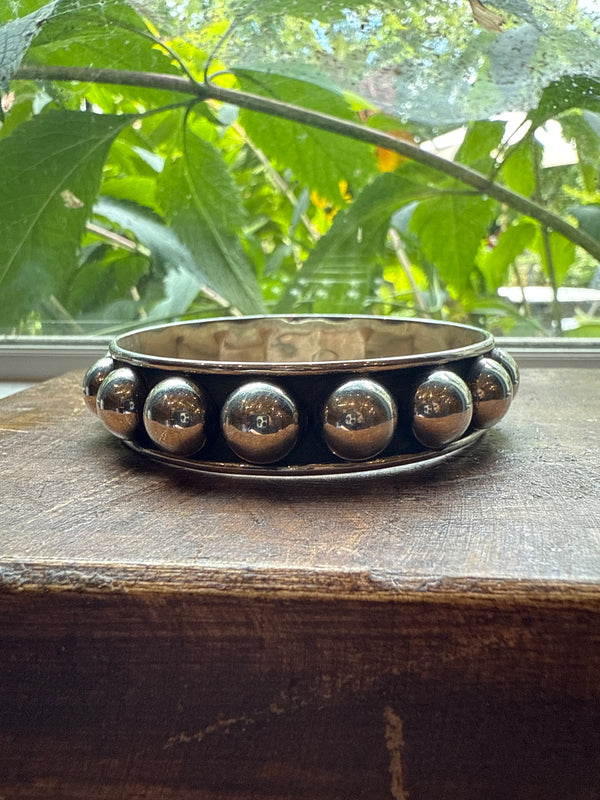 Sterling Silver Bubble Bangle
