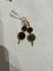 Double Purple Turquoise Earrings