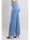 Judy Blue High Waisted Vintage Wash Retro Wide Leg