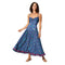 Long Sleeveless Summer Dress - Navy