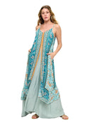 Dreamy Floral Double-Layer Maxi Dress