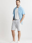 Cotton Linen Blend Short Sleeve Bay Shirt