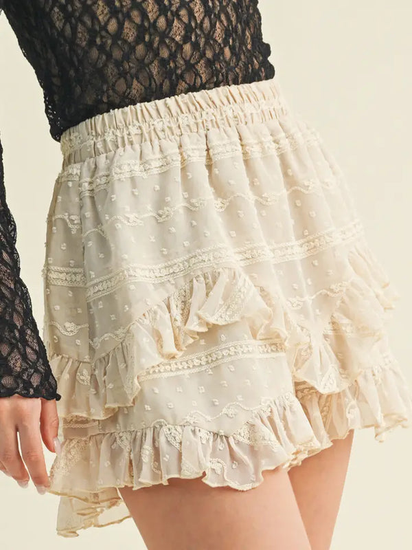 Ruffle Layered Shorts