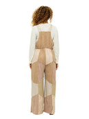 Overalls Boho Patchwork Textured Earthtone