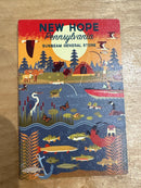 New Hope, PA - Geometric - Lake & River - Sunbeam General Store Magnet