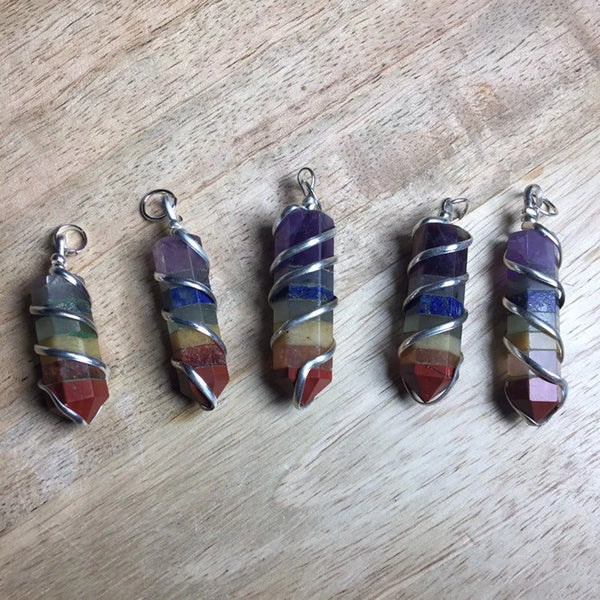Chakra Coil Point Pendant