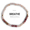 Morse Code Bracelet | Breathe - Mauve Quartz & Pink Aventurine