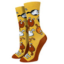 Ladies Cat Butt Socks- Yellow
