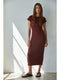 Sylva Bodycon Midi Dress Knit