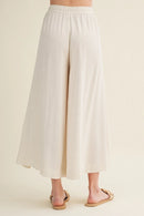 Cascading Volume Drawstring Waist Pants