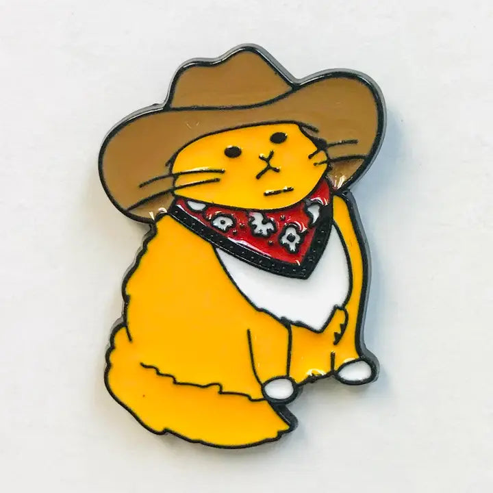 Cowboy Cat Lapel Pin