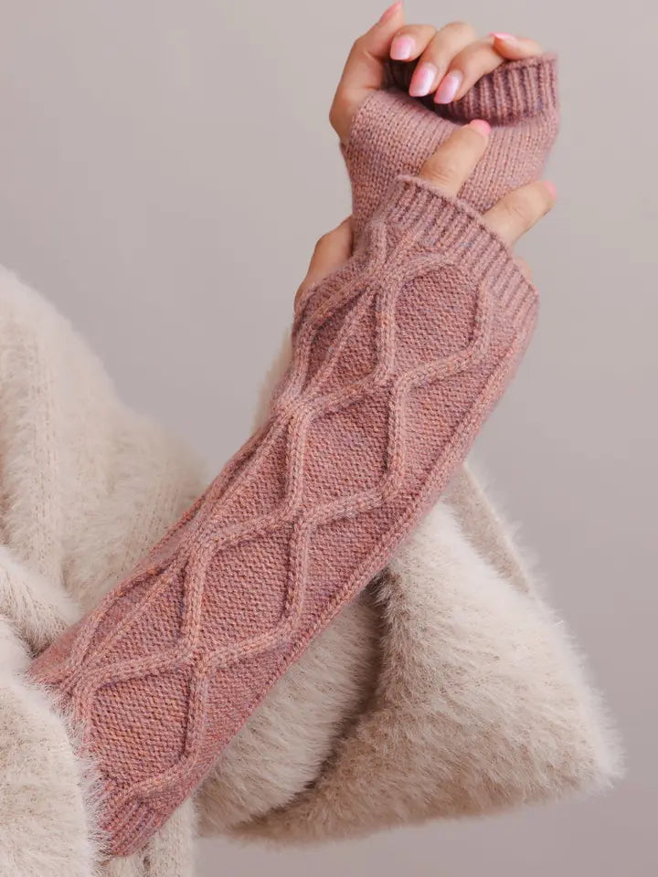 Aran Soft Knitted Arm Warmer