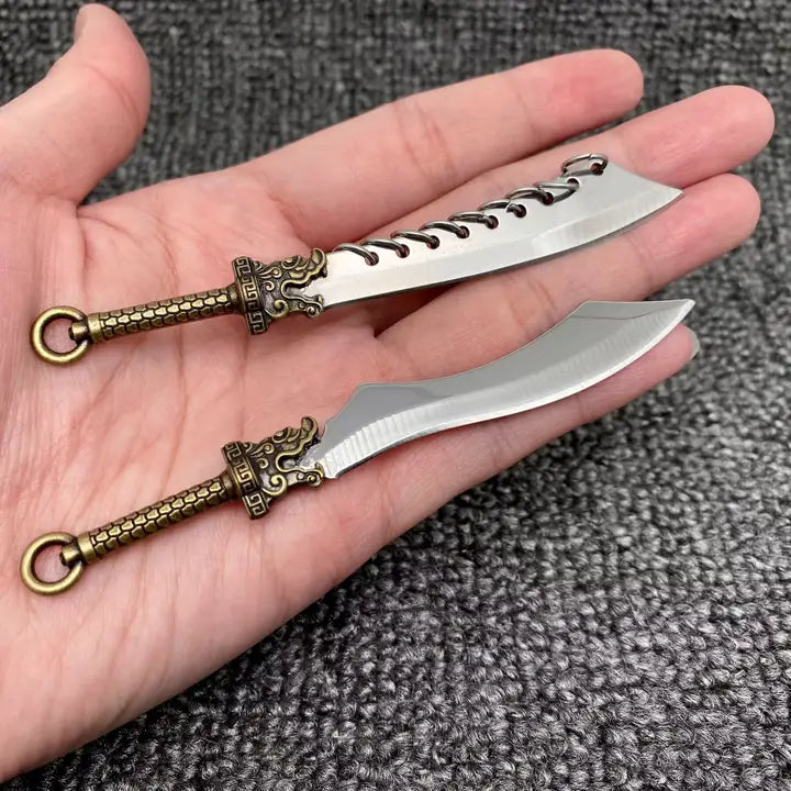 Dragon Head Mini Portable Stainless Steel Knife with Cover