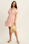 Lace Trim Babydoll Mini Dress
