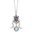 Mystic Moon Silver Amethyst Necklace
