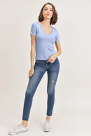 Everyday V-Neck Short Sleeve Top