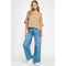 Waffle Texture Poncho Layering Top