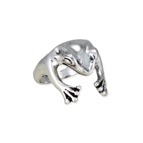 Silver Frog Wrap Ring