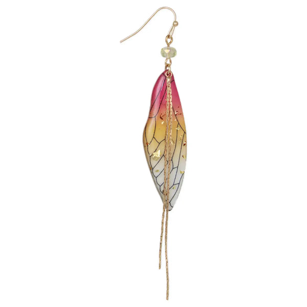 Chromatic Wings Multicolor Butterfly Wing Earrings