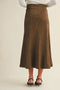 Fluted Gore Hem Skirt