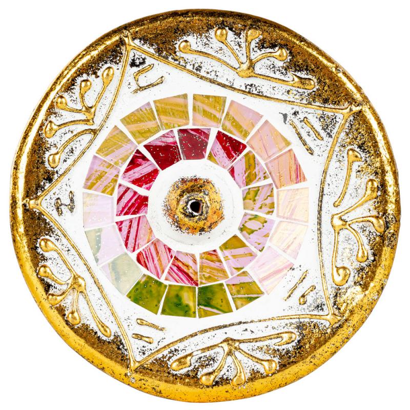Small Gold Tones Mosaic Ash Catcher