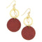 Maroon and Gold Pride Bone Earrings