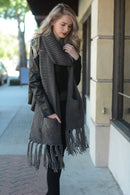 Bestselling Oversized Two Pocket Tassel Scarf