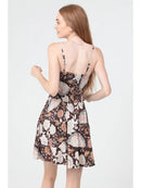 V Neck Twist Front Cut Out Dress