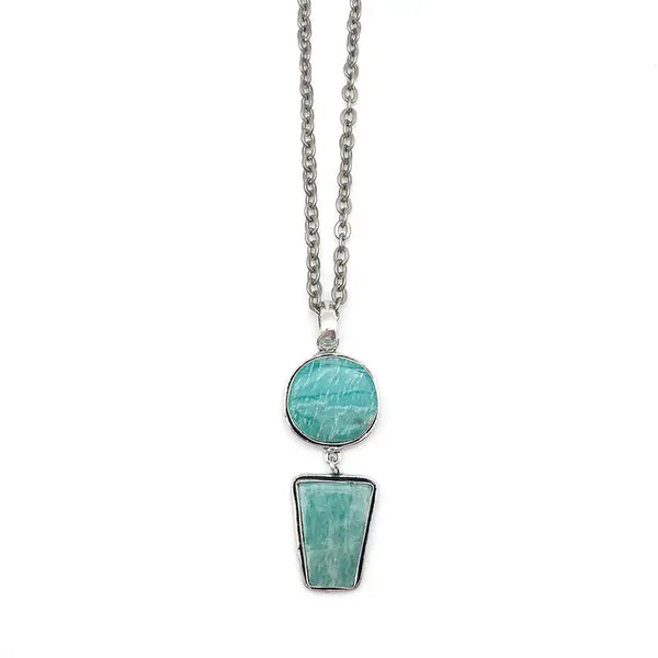 Kashi Semiprecious Stone Pendant Necklace