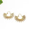 Small Brass Starburst Earring