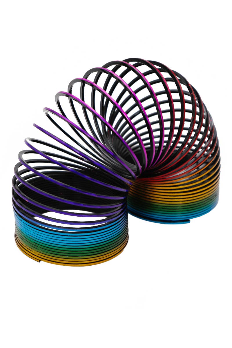 Large Metallic Rainbow Ombre Magic Slinky Toy