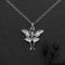 Sterling Silver Luna Moth 18 Inch Charm Necklace