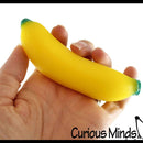 Banana Fruit Soft Fluff- Filled Squeeze Stress Balls