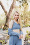 Comfy Boucle Bralette - Soft & Warm Comfort- Blue