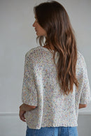 Knit Sweater Cotton Polyester Acrylic Top