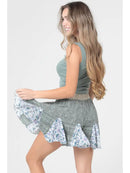 Godet Twin Print Shorts