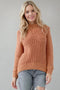 Chunky Ribbed Sweater- Rust