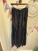 Drawstring Pant with Ruffle Detail