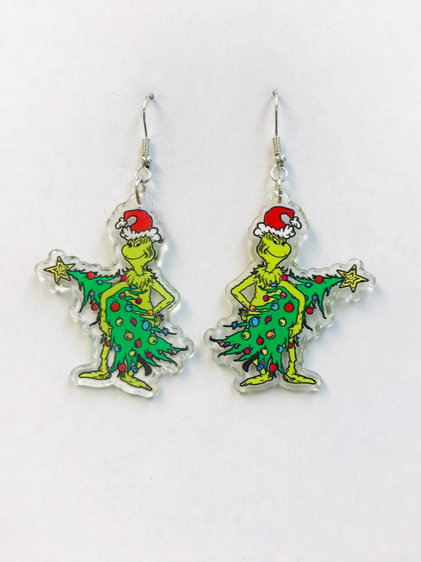 You Are A Mean One Acrylic Earrings