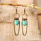 Natural Amazonite Chandelier Earrings