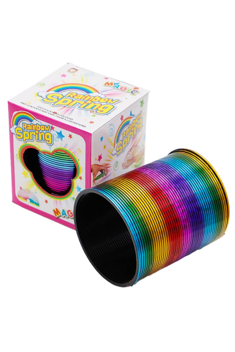 Large Metallic Rainbow Ombre Magic Slinky Toy