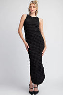 Popcorn Textured Maxi Dress