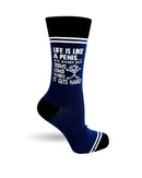 Life is Like a Penis... It's Short but Seems Long When It Gets Hard - Hey Now Unisex Crew Socks