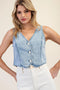 Mineral Washed Denim Vest
