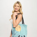 Moonlit Cats Print Tote Bag