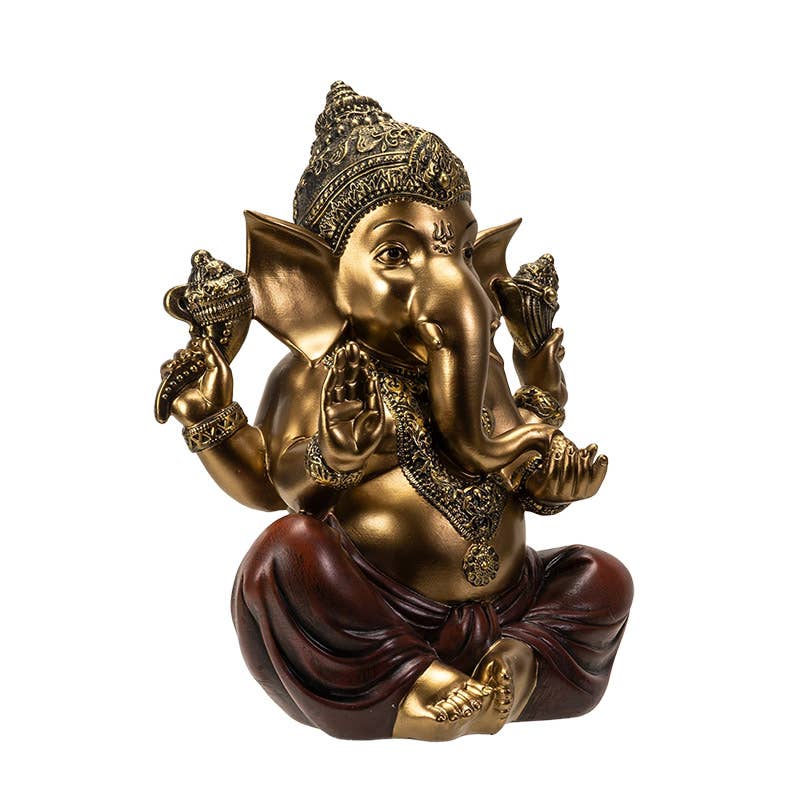 Seated Ganesha Hindu God Statue