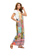 Hippie Boho Print Patchwork Overall
