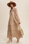 Tiered Lace Maxi Boho Dress