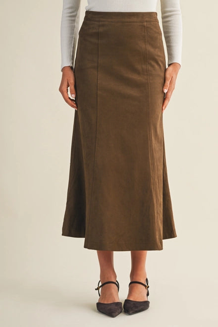 Fluted Gore Hem Skirt