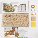 Ugears Motorcycle Scrambler UGR-10 -Wooden 3D Puzzles - Diy